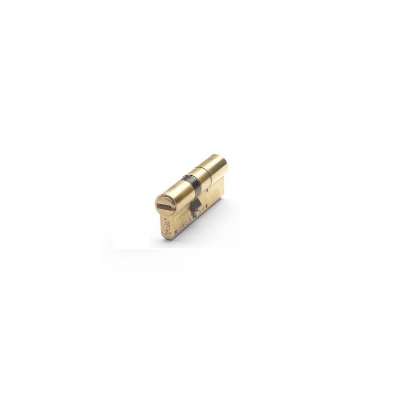 CILINDRO YL6 LEVA LARGA DOBLE EMBRAGUE 35-35 LATON , 5 LLAVES YALE