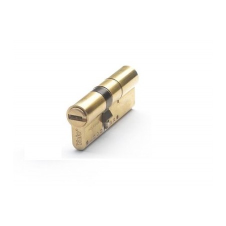 CILINDRO YL6 LEVA LARGA DOBLE EMBRAGUE 30-40 LATON , 5 LLAVES YALE