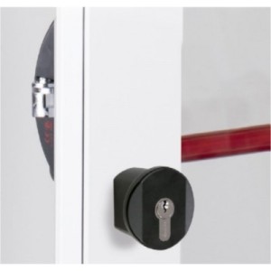 POMO PTA 7078 EJES 43MM ANTIP. EXT. FIJO C/LLAVE NEGRO CISA