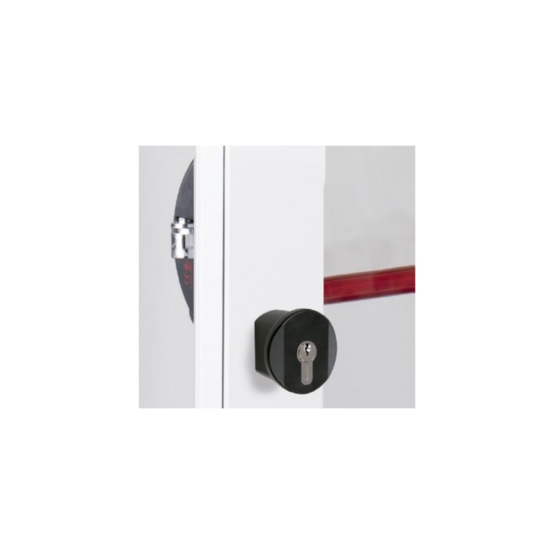POMO PTA 7078 EJES 43MM ANTIP. EXT. FIJO C/LLAVE NEGRO CISA