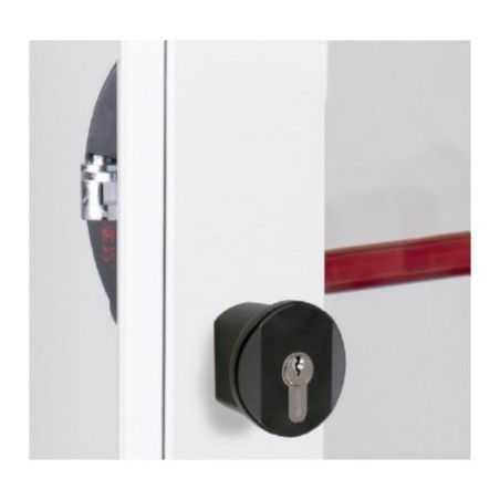 POMO PTA 7078 EJES 43MM ANTIP. EXT. FIJO C/LLAVE NEGRO CISA