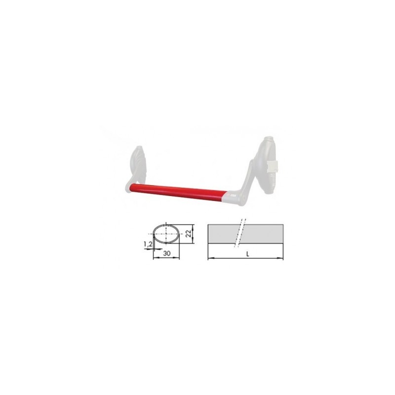 BARRA ANTIP. FAST PUSH 90CM ROJO CISA 1.07007.13.0
