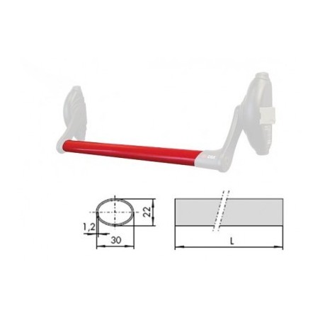 BARRA ANTIP. FAST PUSH 90CM ROJO CISA 1.07007.13.0