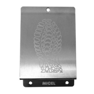 PLACA PISA PUERTA 148X98MM A/INOX INOX MICEL 97850