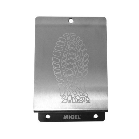 PLACA PISA PUERTA 148X98MM A/INOX INOX MICEL 97850